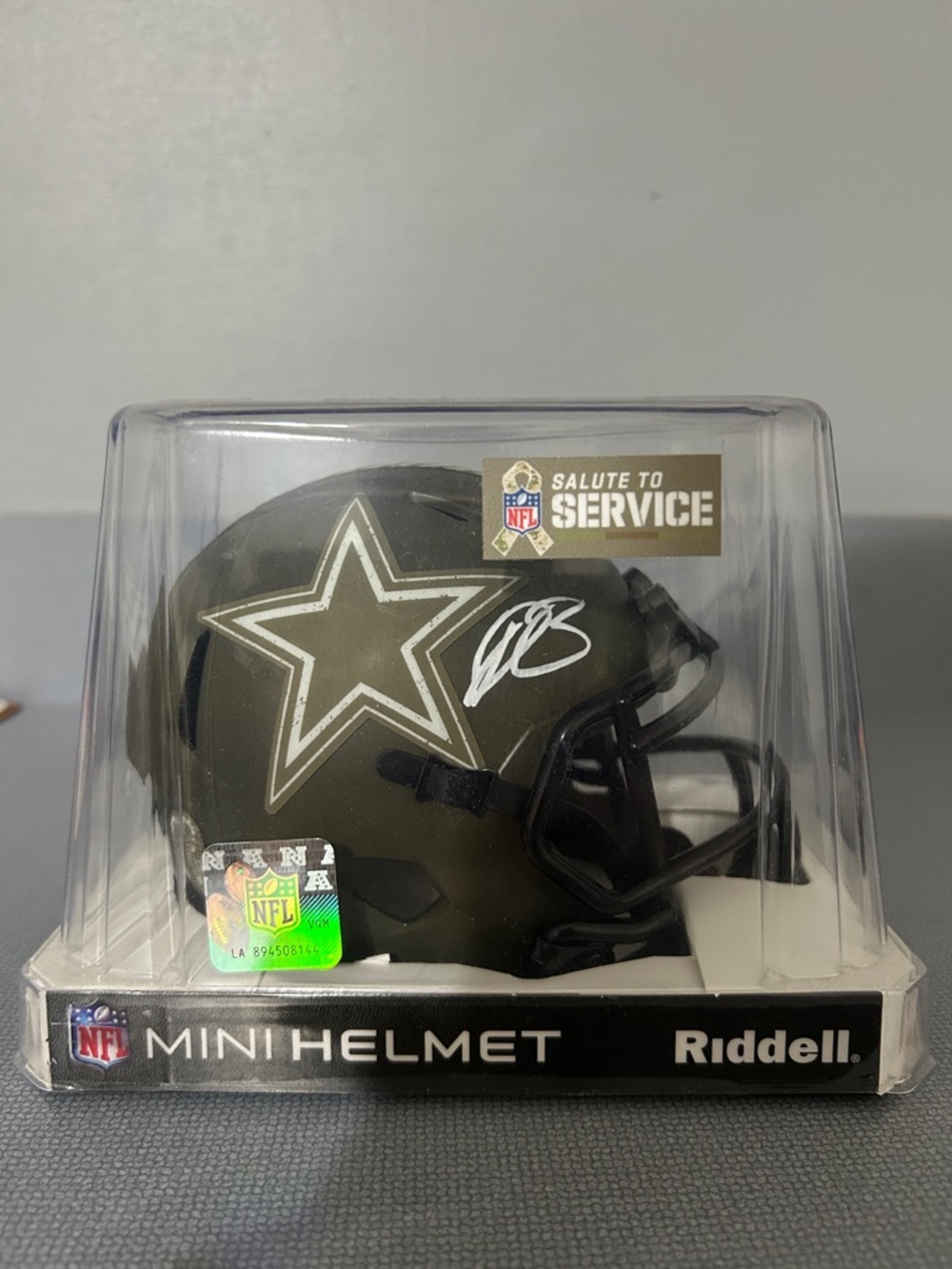 Dallas Cowboys Riddell Salute to Service Mini Helmet - Olive
